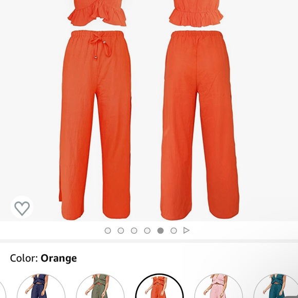 Orange Vacation Outfit! Never worn! So cute!! - Picture 2 of 5